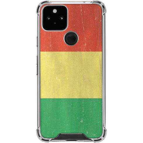 Bolivia Flag Distressed Google Pixel 5 Clear Case